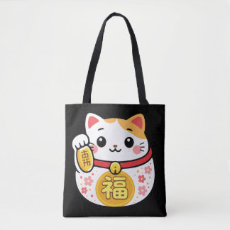 Katze - Japanische maneki nekko Glückskatze Tasche