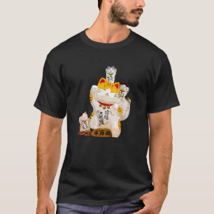 Katze Japanisches Glück Katzen Chinesisches Viel G T-Shirt