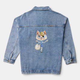 Katze Jeansjacke
