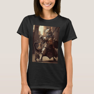 Katze kämpft Steampunk T-Shirt