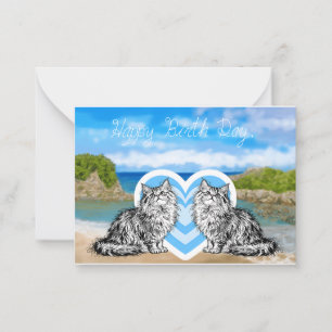 Katze Karte für Mama.