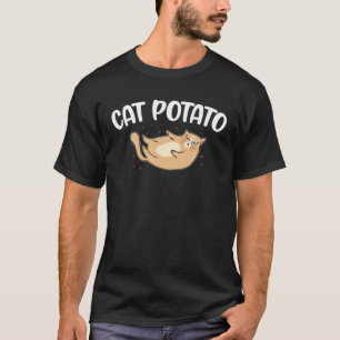 Katze Kartoffel Chips Vegetarische Spud Fritten T-Shirt