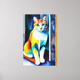 Katze/Kätzchen Canvas drucken Leinwanddruck