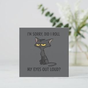 Katze Kätzchen Habe ich meine Augen laut verdreht Einladung