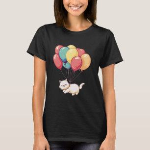 Katze Kätzchen Luftballons T-Shirt