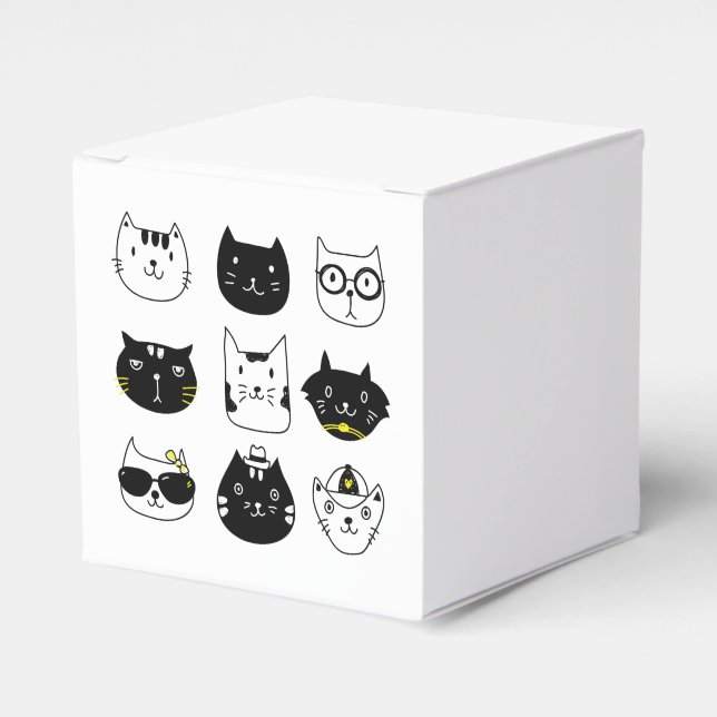 Katze, Kätzchen, niedlich, kitschig, lustig, lusti Geschenkschachtel (Vorderseite)