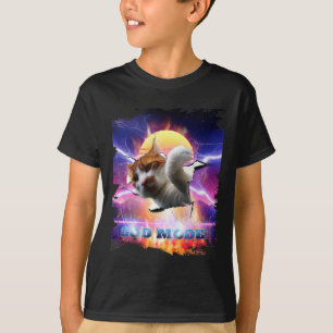 Katze Kätzchen zerbrochene Wand Gaming Gamer Gott T-Shirt