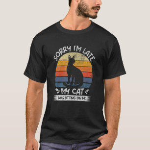 Katze Katze Kätzchen Zitat Vater Mutter 2 T-Shirt