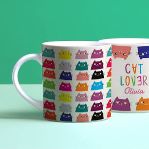Katze Kawaii Muster Kaffeetasse