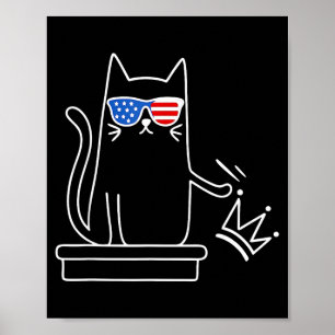 Katze Keine Könige In Amerika Lustige Politische K Poster
