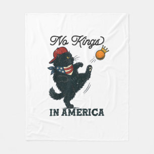Katze keine Könige In Amerika Vintage Katzen Gegen Fleecedecke