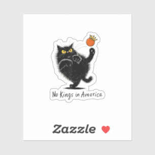 Katze Keine Könige In Amerika Wir Das Volk Politis Aufkleber