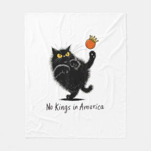 Katze Keine Könige In Amerika Wir Das Volk Politis Fleecedecke