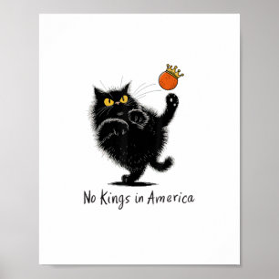 Katze Keine Könige In Amerika Wir Das Volk Politis Poster