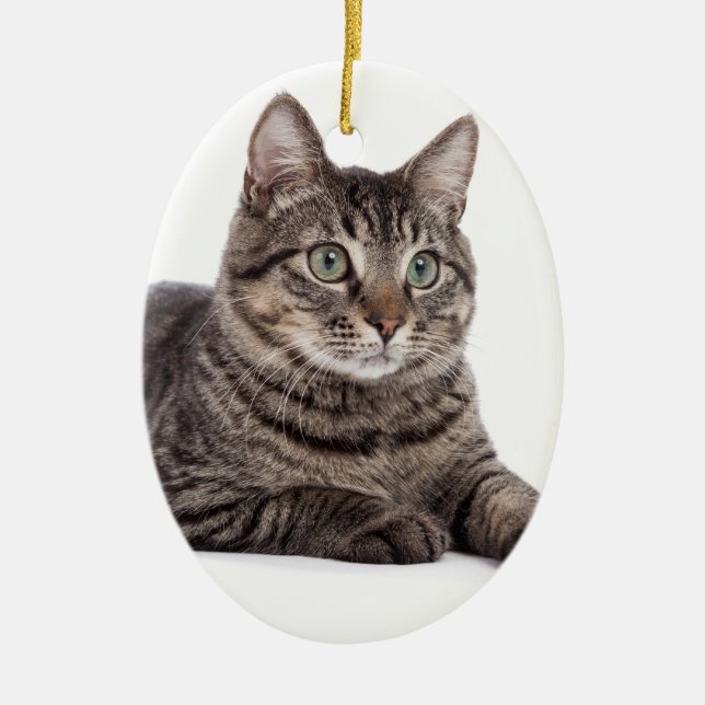 Katze Keramik Ornament (Vorne)