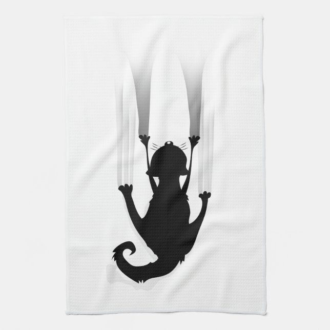 Katze klettert geschirrtuch (Vertikal)