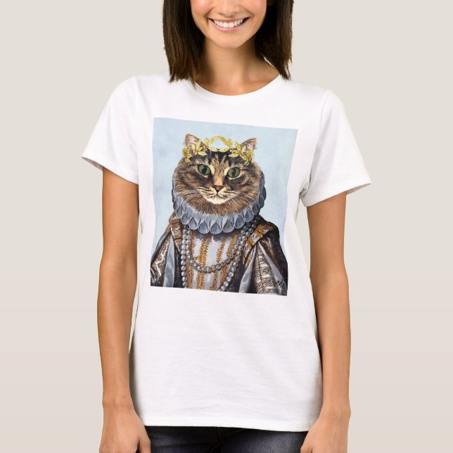 Katze Königin 2 T-Shirt (Vorderseite)