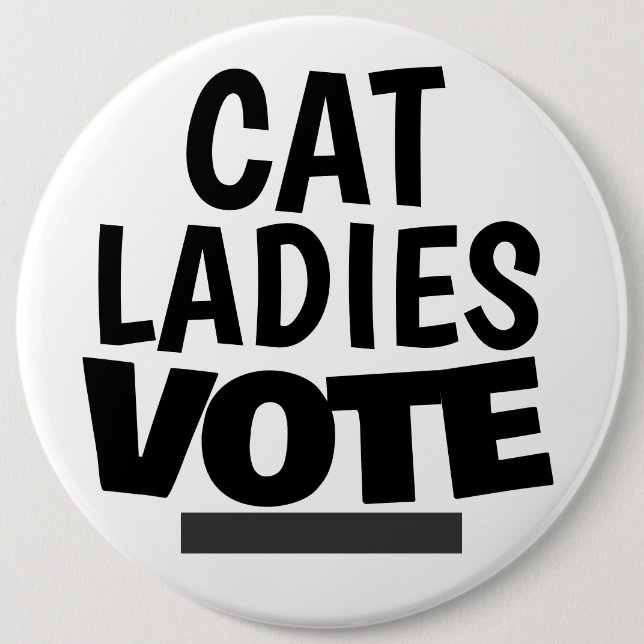 KATZE LADIES SCHALTFLÄCHEN FÜR DIE ABSTIMMUNG BUTTON (Vorderseite)
