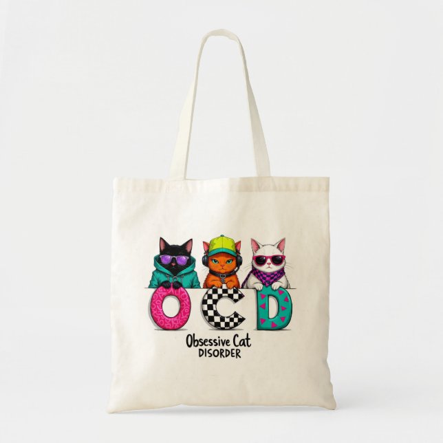 Katze Lady Gift - Zwangsstörung bei Katzen Tragetasche (Vorne)