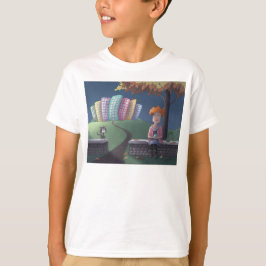 Katze Lady im Park T - Shirt