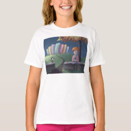 Katze Lady im Park T - Shirt
