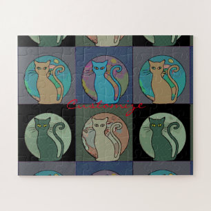 Katze Lady Multi Cats Sitzen Thunder_Cove