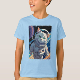 Katze läuft im Weltraum! T-Shirt