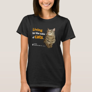 Katze lebt für Katzen süß Fasan Katze Katze T-Shirt