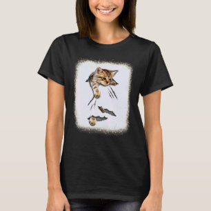 Katze Liebe R Papa Mama Junge Mädchen Leopard Blei T-Shirt