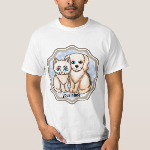 Katze Lieben Hund T-Shirt