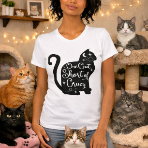 Katze liebt eine Katze Kurz von verrücktem, lusti T-Shirt