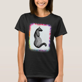 Katze liebt Papa Mama Junge Mädchen Tie Dye  Bleac T-Shirt