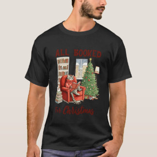 Katze liest Buchliebhaber Weihnachtsstimmung Alles T-Shirt