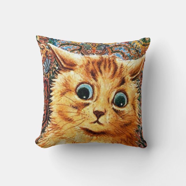 Katze, Louis Wain Kissen (Vorderseite)