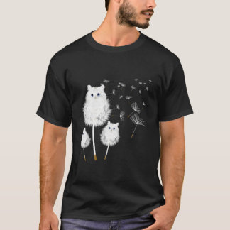 Katze Löwenzahn Blume Katze T-Shirt