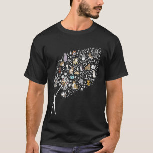 Katze Löwenzahn Lustige Blume Farbige Haustiere fü T-Shirt