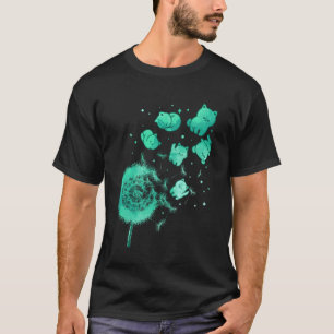 Katze Löwenzahn Natur Haustier Tier Kätzchen Blume T-Shirt