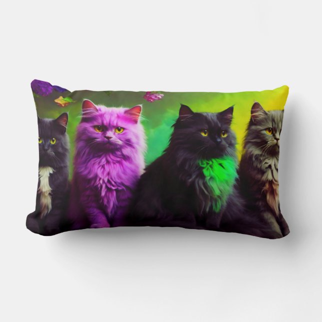 Katze Lumbar Kissen für Katzen Liebhaber (Vorderseite)