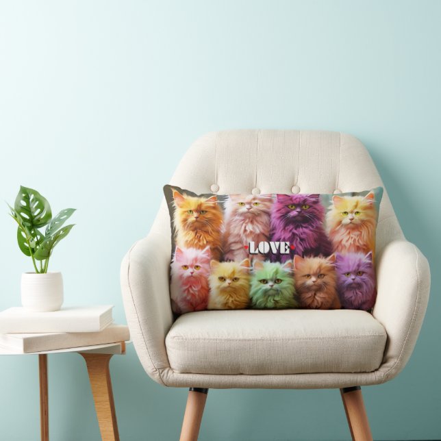 Katze Lumbar Kissen für Katzen Liebhaber (Stuhl )