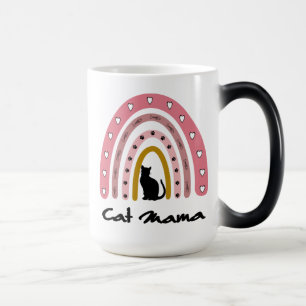 Katze Mama, Katze Mama Rainbow, Katze Mama Geschen Verwandlungstasse
