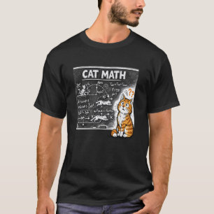 Katze Mathe Physik Gleichungen Tafel Lustig Tabby T-Shirt