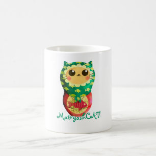 Katze Matryoshka Puppe Kaffeetasse