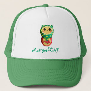 Katze Matryoshka Puppe Truckerkappe
