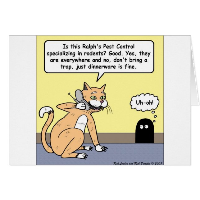 Katze & Maus Geschirr Lustige Cartoon Geschenke &  (Vorderseite (Horizontal))
