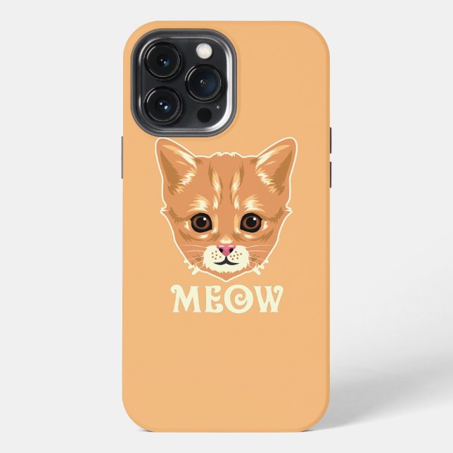 Katze Miaut  iPhone 13 Pro Max Hülle (Rückseite)