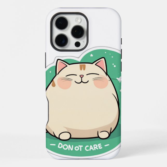 Katze, mir egal  iPhone 16 pro max hülle (Rückseite)