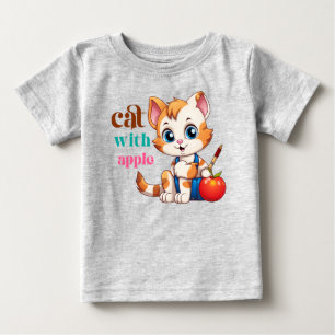 Katze mit Apple-85242 Baby T-shirt