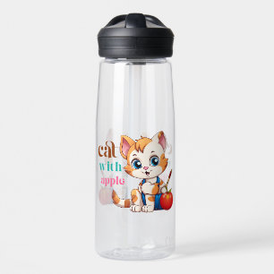 Katze mit Apple-85242 Trinkflasche