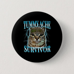 Katze mit Bauchschmerzen überlebende Katze Meme Lu Button