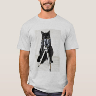 Katze mit der Kamera T-Shirt